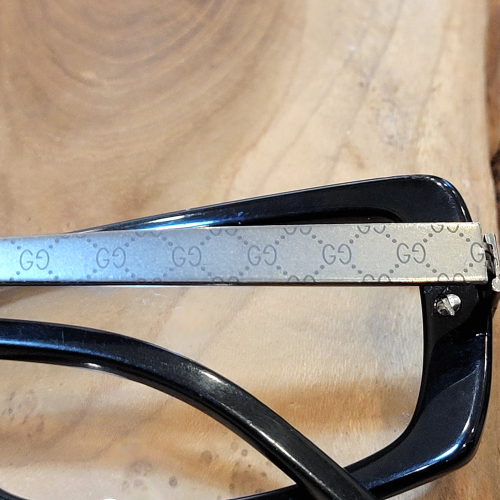 Gucci Black Rectangular Women's Glasses - image 5